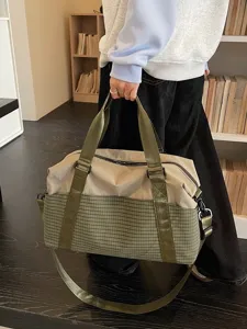 Stylische Reisetasche Wochenendtasche große Kapazität Sporttasche Umhängetasche Damen.