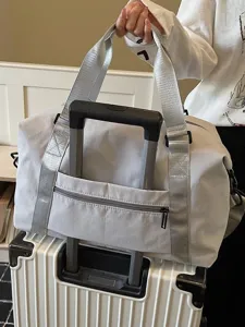 Reisetasche Damen Herren leicht Handgepäck Wochenendtasche Sporttasche mit praktischem Trolleygurt