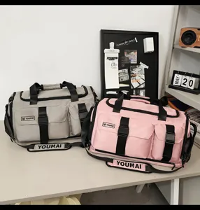 Large capacity sports duffel bag gym fitness travel bag waterproof shoulder bag for men women