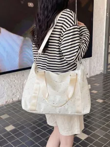 Large capacity starry travel shoulder bag fashionable commuter duffel bag for women everyday