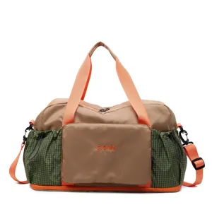 Waterproof travel duffel bag with dry wet separation gym bag for women fitness and daily use