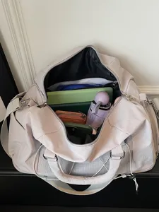 Large capacity travel duffel bag for gym, fitness and short trips with dry wet separation.