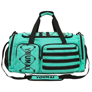 Trendy dopamine style travel duffel bag fitness sports portable multi-pocket gym bag