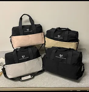 Travel duffel bag sports gym shoulder bag durable nylon waterproof carry-on luggage for outdoor fitness.