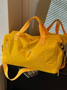 Bolsa de Viaje Casual de Tela Oxford Impermeable Color Sólido Gran Capacidad Deporte Fitness Yoga Unisex Bolsa de Almacenamiento de Equipaje