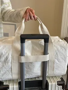 Bolso de viaje liso de gran capacidad bolsa de fin de semana para deportes y fitness casual.