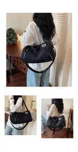 Large capacity travel duffel bag for sports, fitness and outdoor gym use with bungee cords.