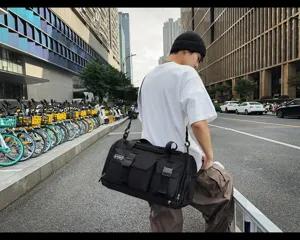 Men travel duffel bag large capacity sports gym bag shoulder cross-body casual luggage bag