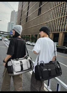 Travel duffel bag large capacity fitness sports luggage bag casual shoulder bag for men women