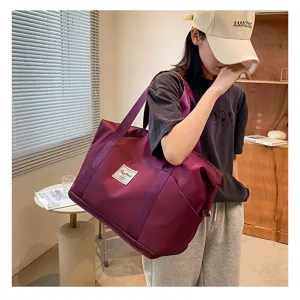 Grand sac de voyage imperméable pour femme fitness sport week-end nuit bagages sac de sport fourre-tout