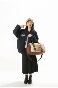 Large capacity travel duffel bag, handbag and shoulder bag for sports, fitness and short trips.