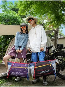 Outdoor travel bag with drawstring design, lightweight fitness sports luggage storage bag.