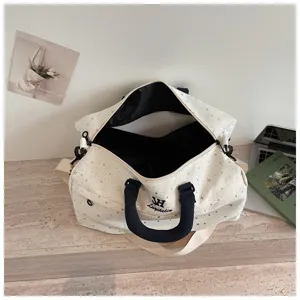 Large capacity sports duffel bag unisex travel shoulder bag lightweight fitness luggage bag