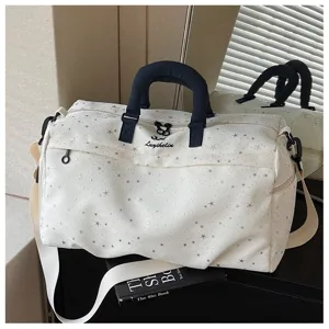 Large capacity sports duffel bag travel shoulder bag lightweight fitness bag for unisex.