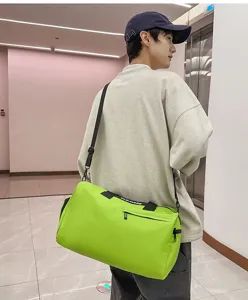 Large capacity gym duffel bag waterproof travel sports bag for men outdoor fitness luggage.