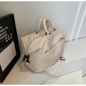 Sac de voyage couleur unie minimaliste grande capacité sac bandoulière fourre-tout