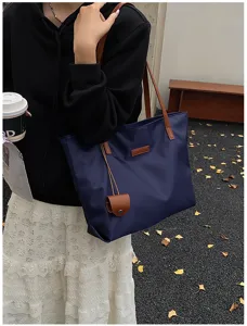 Casual νάylon τσάντα shopper για γυναίκες, μεγάλη τσάντα ώμου για καθημερινή χρήση