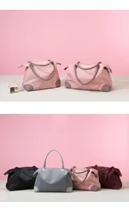 Large capacity nylon travel duffel bag lightweight waterproof business luggage gym handbag