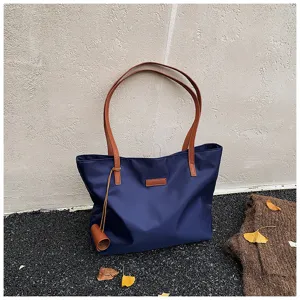 Casual μεγάλη νάιλον τσάντα shopper για γυναίκες, καθημερινή μετακίνηση, ταξίδι, κομψή τσάντα ώμου