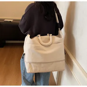 Large capacity foldable travel duffel bag versatile shoulder crossbody storage tote bag