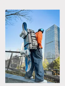 Outdoor Sport Snowboard Rucksack Große Kapazität Bergsteigen Reistasche mit Skihalterung