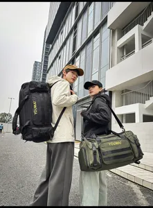 Multifunctional travel duffel bag large capacity multi-pocket commuting outdoor backpack sports