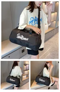 Large capacity travel duffel bag sports gym bag waterproof luggage for women and men daily use