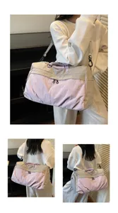 Detailansicht der multifunktionalen Damen Reisetasche mit Nass Trocken Trennung für Sport.