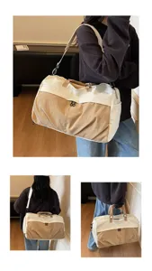 Große Damen Reisetasche Duffel Bag, multifunktionale Sporttasche für Fitness und Wochenendtrip.