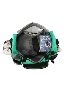 Large capacity travel duffel bag with shoe compartment and multi-pockets for gym and daily commute.
