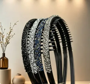 Sparkly rhinestone teeth hair hoop non slip crystal headband fashion hair accessories new