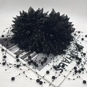 Pince à Cheveux Florale Élégante Avec Glands Accessoires de Coiffure Doux pour Femmes Décoration Quotidienne