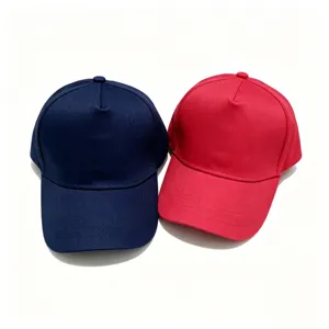 Solid Color Cotton Baseball Cap Adjustable Hard Top Curved Brim Sun Protection Breathable Unisex Outdoor Casual Hat