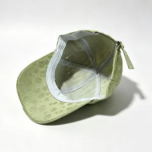 Green rhinestone baseball cap for women, casual sun protection adjustable duckbill hat.
