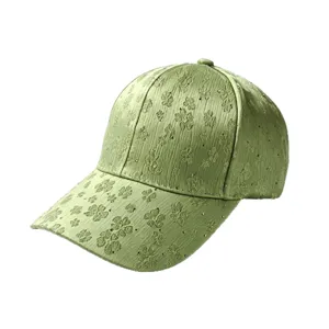 Green rhinestone clover baseball cap for women, stylish casual sun visor hat for spring autumn.
