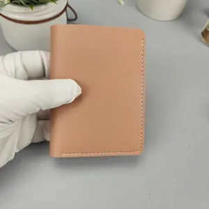 Minimalistisches Lederkartenetui Geldbörse für Damen schlanke kompakte Kartenhülle Portemonnaie