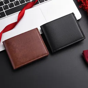 Herren Kurze Brieftasche PU Leder Business Multifunktional Kartenhalter Retro Mode Casual Taschenbrieftasche Für Den Täglichen Gebrauch