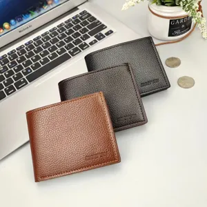 Herren Kurze Leder Geldbörse Business Mehrere Kartenhalter Stilvolle Münztasche 3 Farben