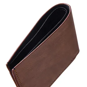 Portafoglio corto da uomo in pelle PU, porta carte, stile business, materiale resistente.