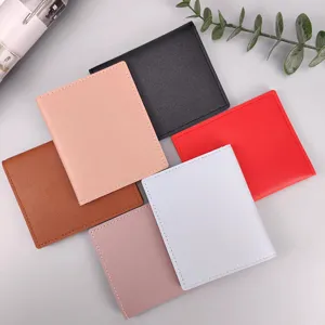Buntes PU-Leder Kartenetui, schmale Geldbörse mit vielen Fächern für Damen und Herren.