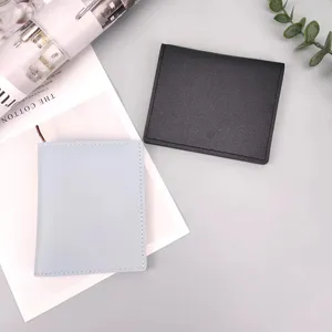 Minimalistischer dünner Kartenhalter für Damen und Herren, schönes PU-Leder Etui.