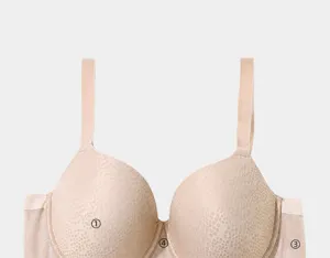 Plus size full cup bra breathable anti-sagging supportive comfortable undergarment for women
