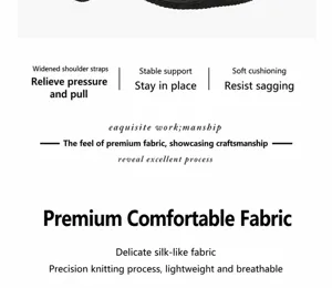 Plus size lace bra with widened straps for comfortable support, lightweight and breathable.