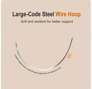 Plus size bra underwire replacement accessory, flexible strong support metal wire for cups.
