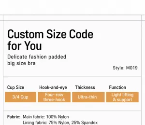 Reggiseno sottile taglie forti coppa 3/4 quattro file di ganci mesh traspirante grandi.