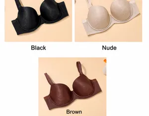 Plus size full cup bra detail showing breathable fabric, gathering design and comfortable fit.
