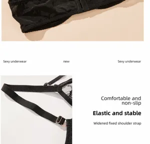Plus size thin bra underwear detail showcasing comfortable adjustable straps and soft black fabric.
