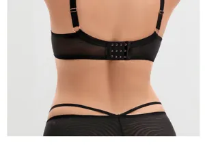 Damen sexy schwarze spitze reizwaesche set duenne rueckenverschluss unterwaesche atmungsaktiv
