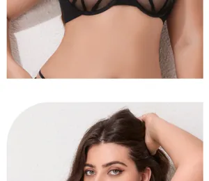 Reggiseno Push Up Taglie Forti Donna Anti Cedimento Rete Sexy Confortevole Traspirante.