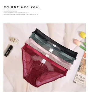 Vrouwen sexy kant panties meerkleurig ademend comfortabel slipje ondergoed mode